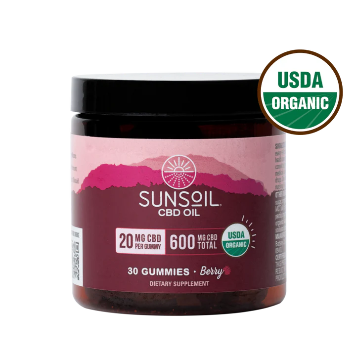 Hemp Extract Gummies- Full Spectrum - Sunsoil