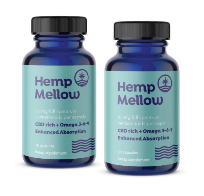 Hemp Extract Capsules- Full Spectrum - Hemp Mellow