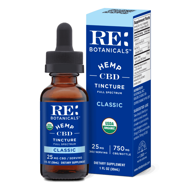 Hemp Extract Tincture- Full Spectrum - RE Botanicals