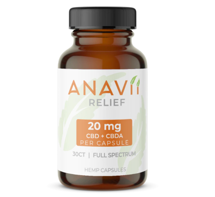 Hemp Extract Capsules- CBDa - Anavii