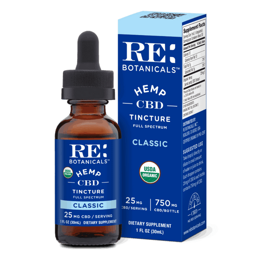 Hemp Extract Tincture- Full Spectrum - RE Botanicals